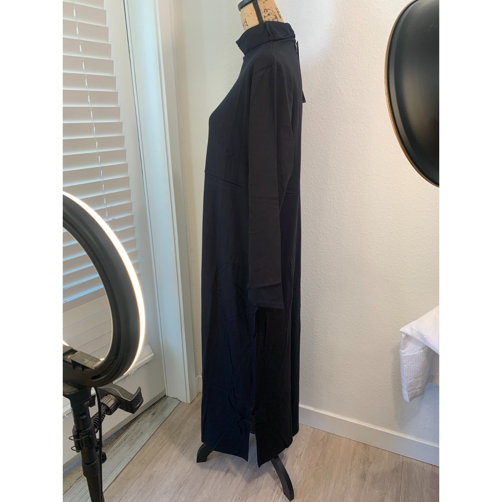 (K-288) Women with Control Black Turtleneck Maxi Dress XLT New QVC Stretch Knit - Picture 5 of 14